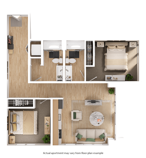 Hearth On Broad 2 bedroom apartment boise